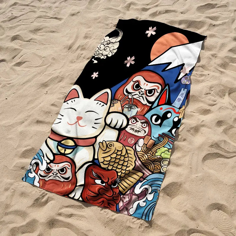 Kyoto Lion Beach Towel Best Seller