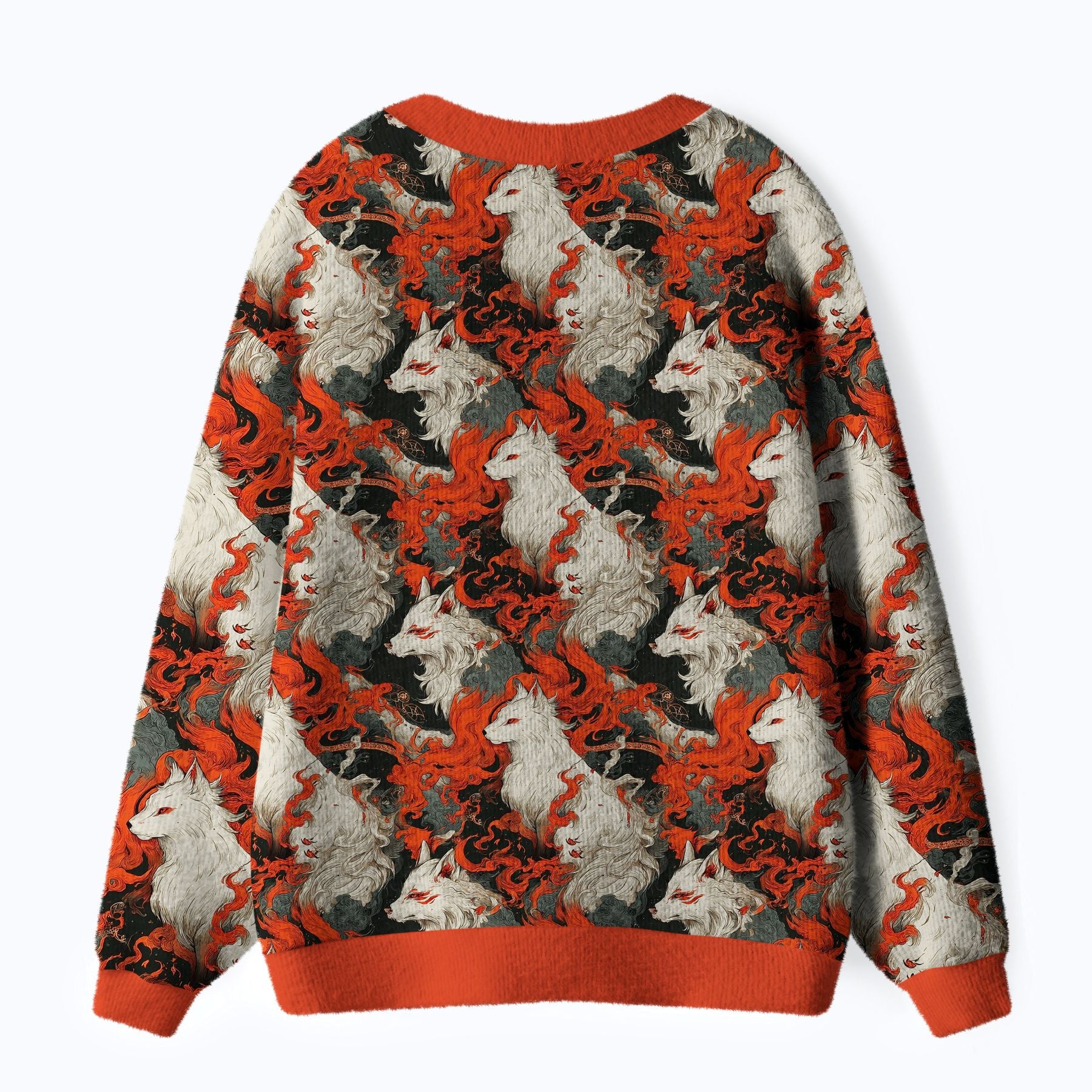 Vintage Japanese Fox Cardigan Sweater
