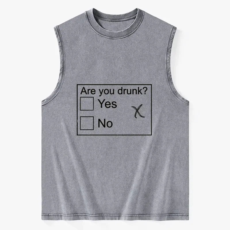 Confused Drunk Graphic Tank for Summer