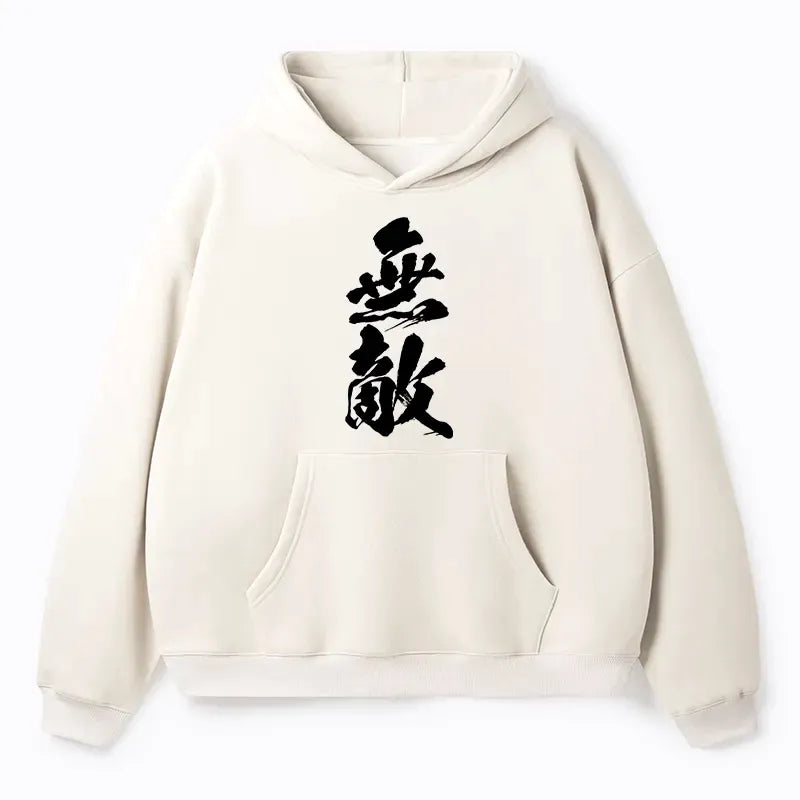 Kyoto Lion Fleece Hoodie for Travel