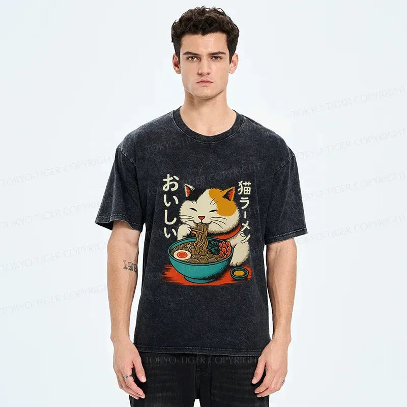Cute Eating Ramen Unisex Tee Best Seller