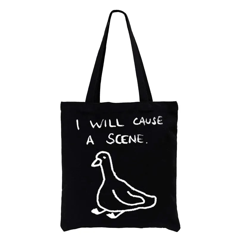 Kyoto-Lion Stupid Goose Funny Japan Retro Tote Bag