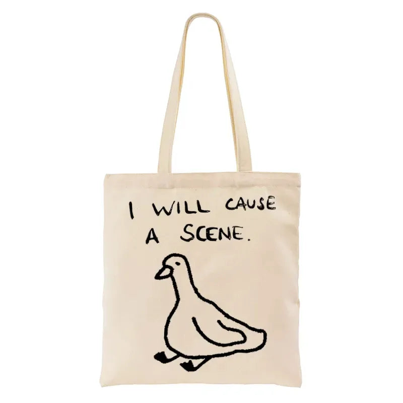 Kyoto-Lion Stupid Goose Funny Japan Retro Tote Bag