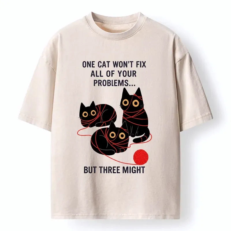 Japanese Retro Cat T-Shirt for Gift Idea