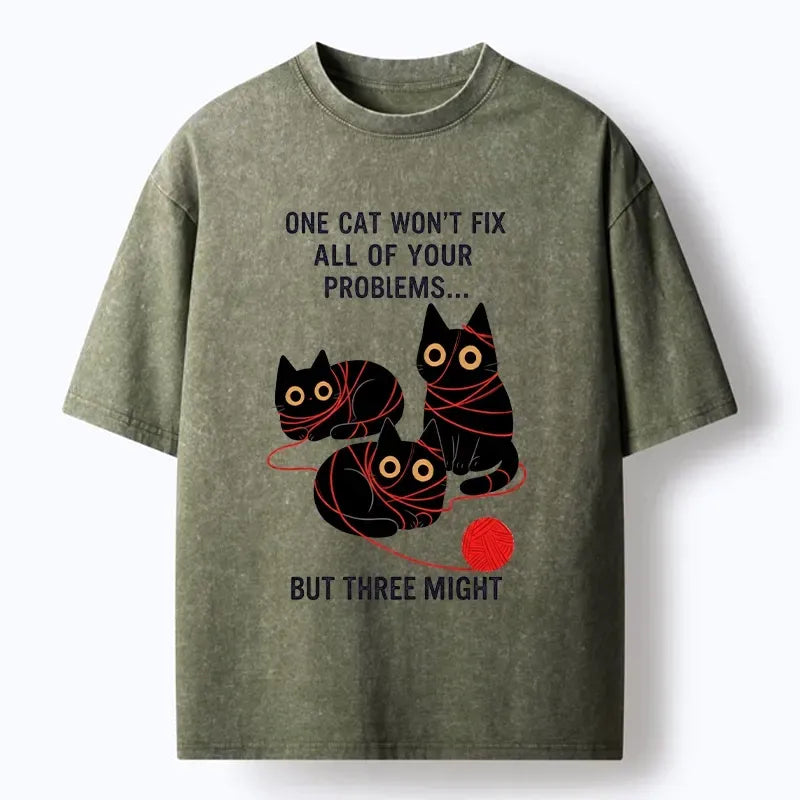 Japanese Retro Cat T-Shirt for Gift Idea