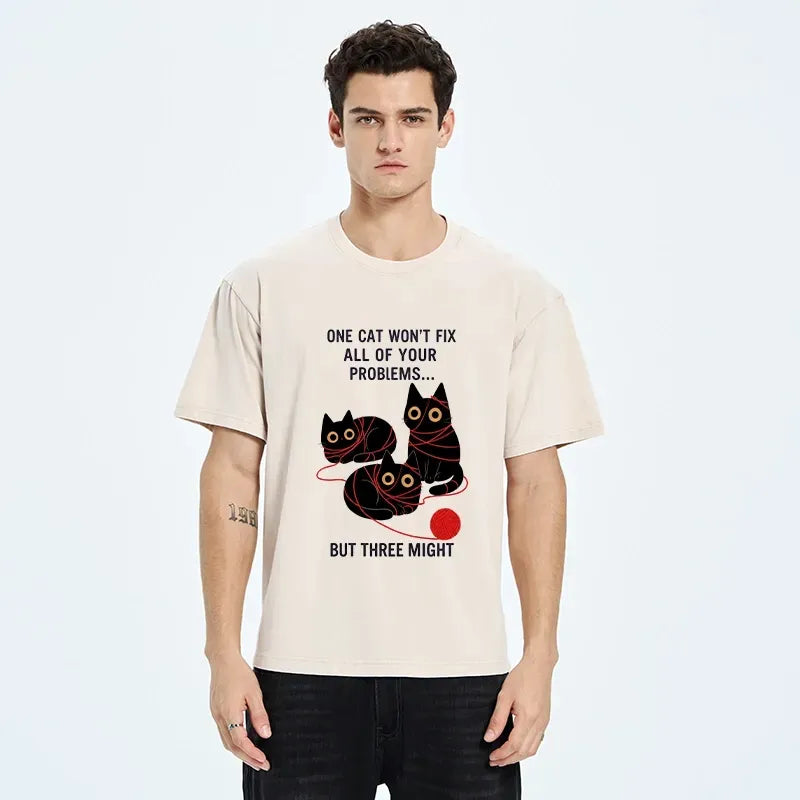 Japanese Retro Cat T-Shirt for Gift Idea