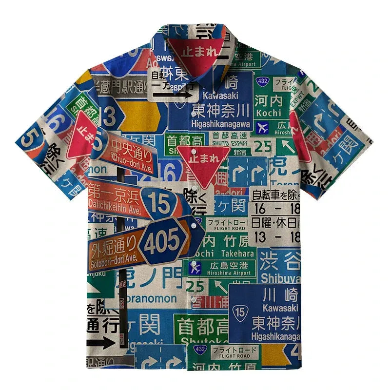 Vintage Ukiyo-e Aloha Shirt for Summer