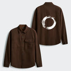 Kyoto-Lion Dragon's Circle Men's Corduroy Work Jacket