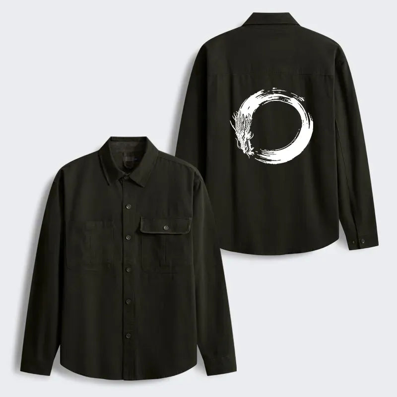 Kyoto-Lion Men's Corduroy Work Jacket for Casual