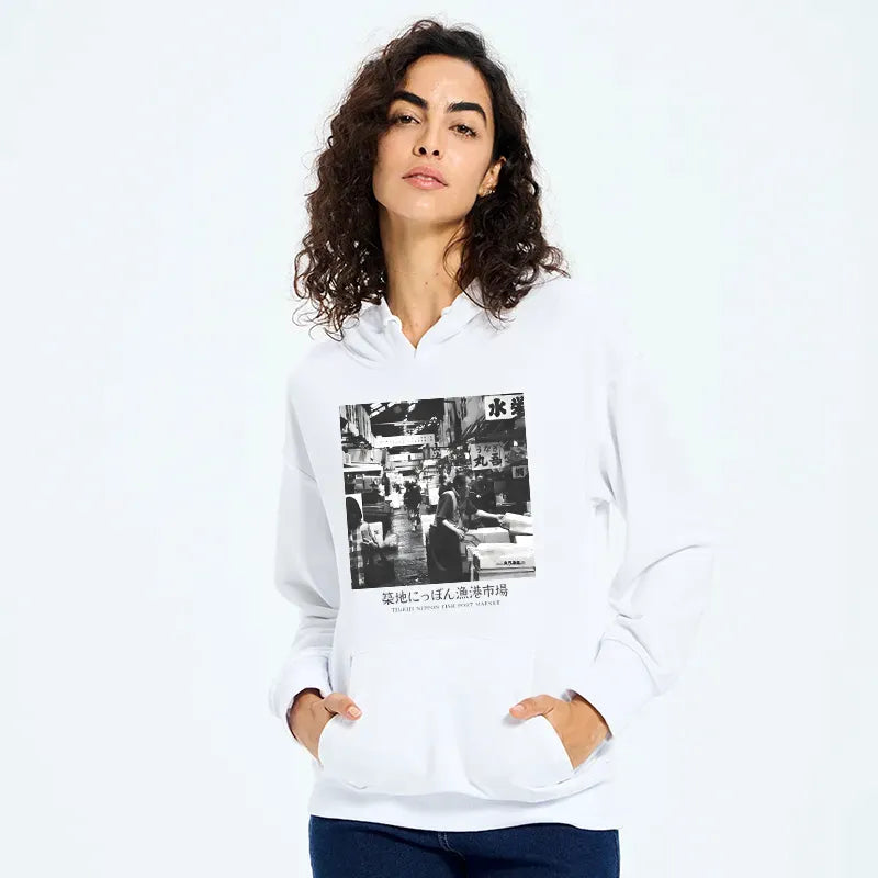 Kyoto-Lion Tsukiji Fish Market Photo Classic Hoodie