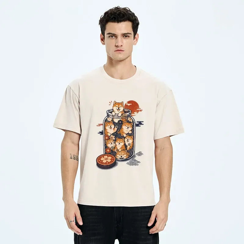 kyoto-lion unisex cotton tee comfortable