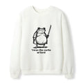 Funny Fat Samurai Frog Sweatshirt for Gift Idea