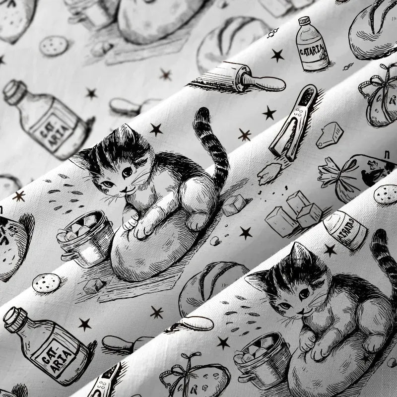 Kyoto-Lion Cat Kneading Dough Aloha Hawaiian Shirt