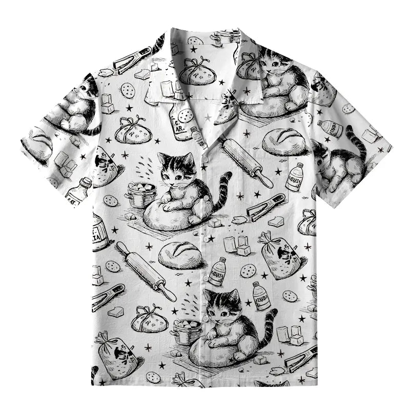 Vintage Unisex Cotton Hawaiian Shirt on Sale
