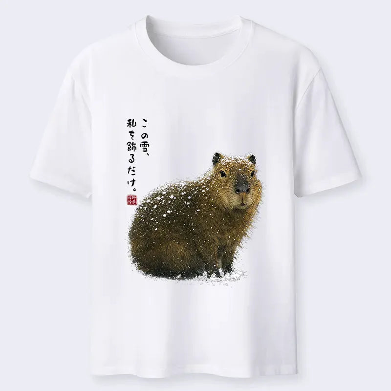 Cozy Capybara Graphic Tee for Everyday