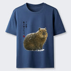 Capybara Japanese T-Shirt for Summer