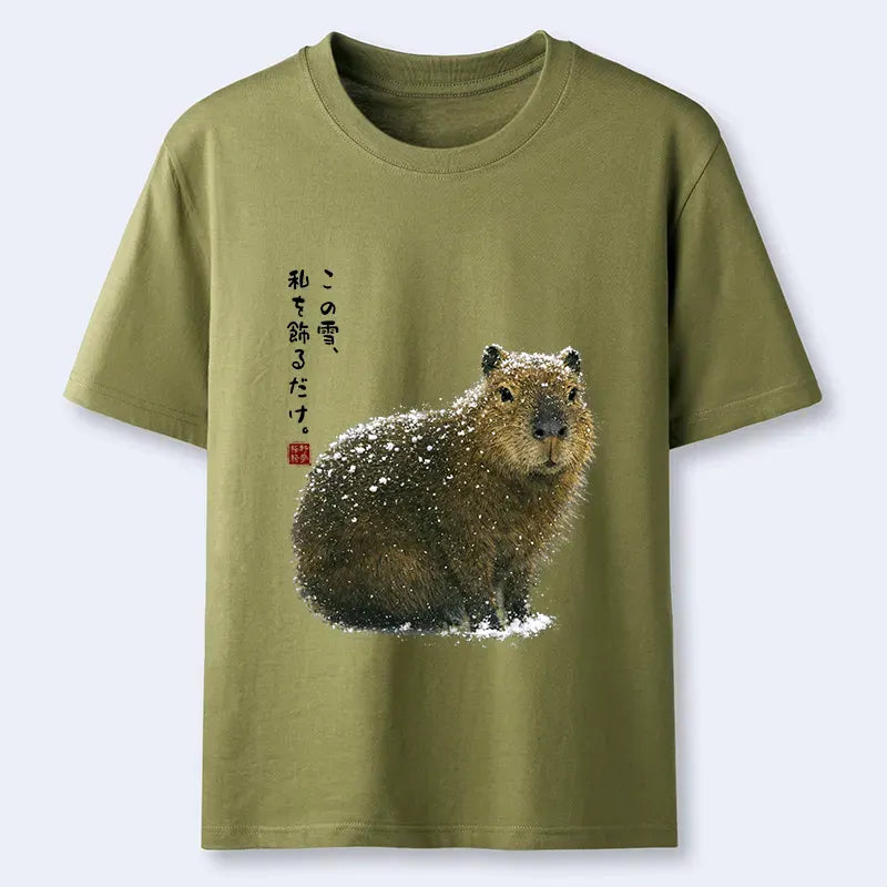 Cozy Capybara Graphic Tee for Everyday