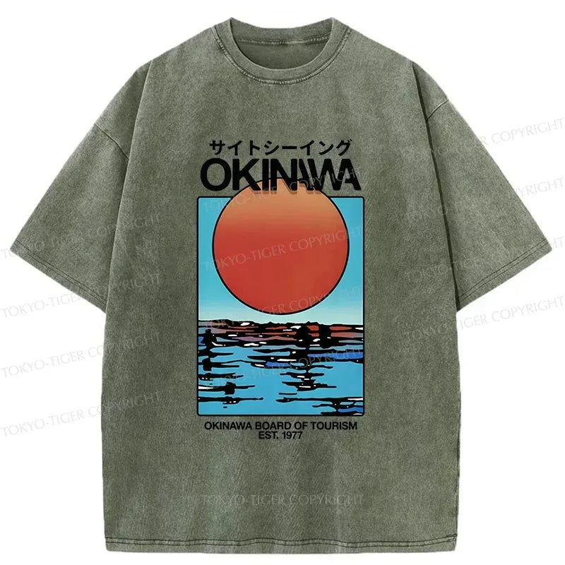 Kyoto-Lion Setting Sun T-Shirt for Streetwear