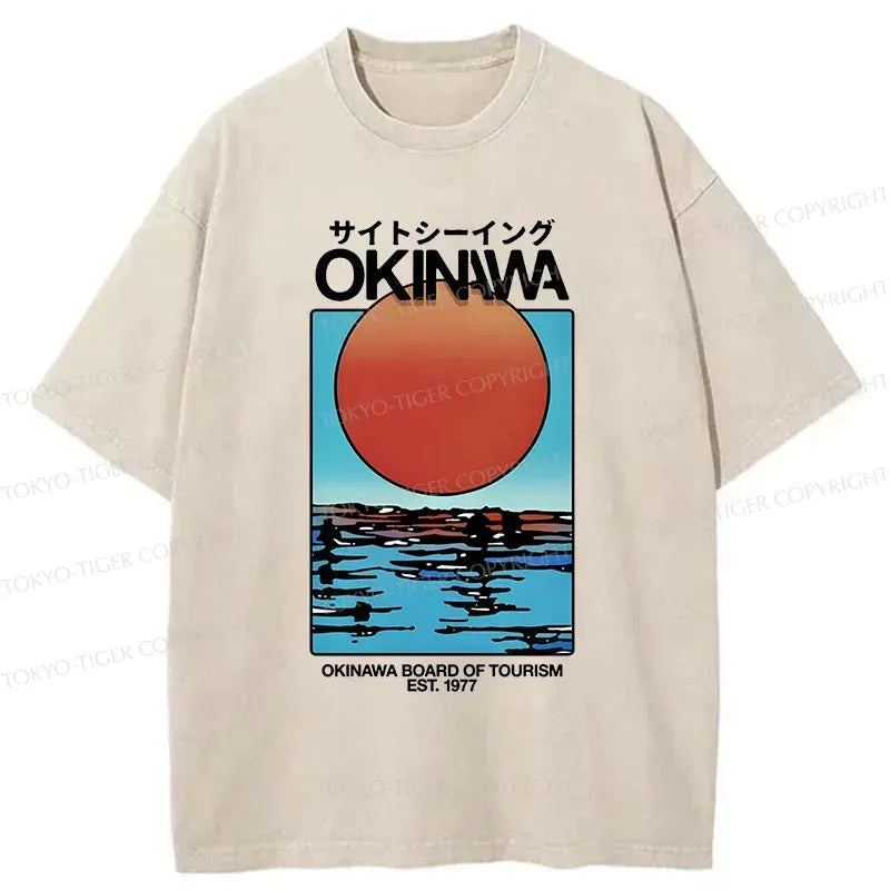 Kyoto-Lion Setting Sun Washed T-Shirt