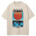 Kyoto-Lion Setting Sun Washed T-Shirt