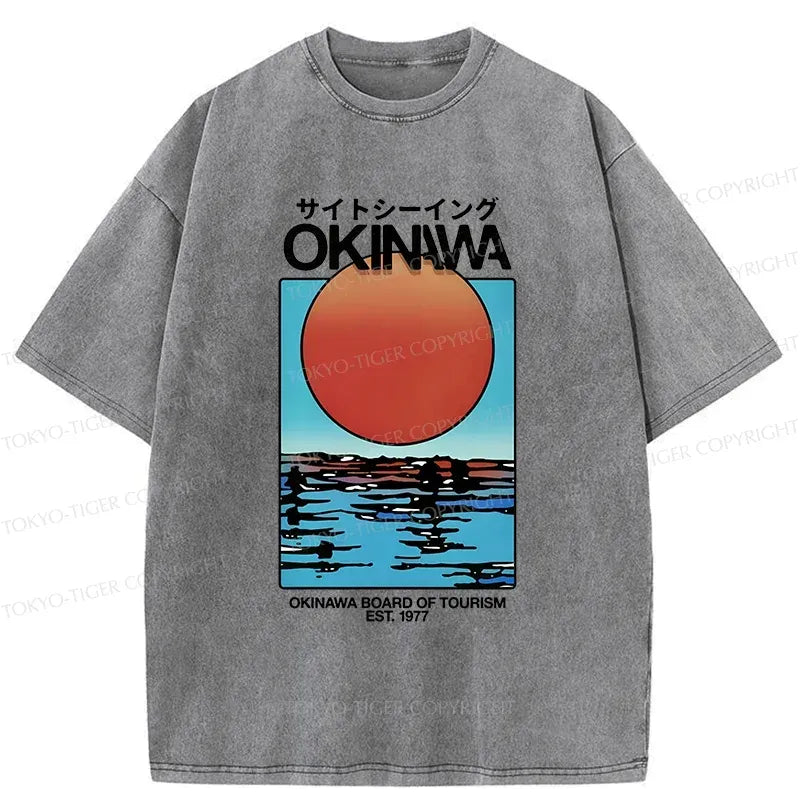 Kyoto-Lion Setting Sun Washed T-Shirt