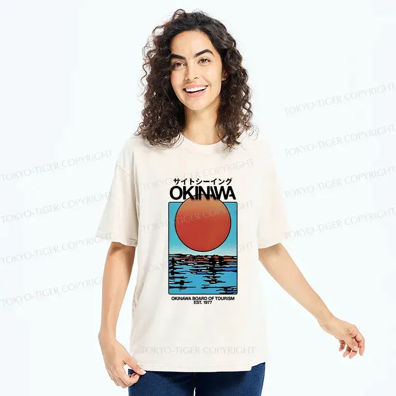 Washed Cotton Unisex T-Shirt for Summer