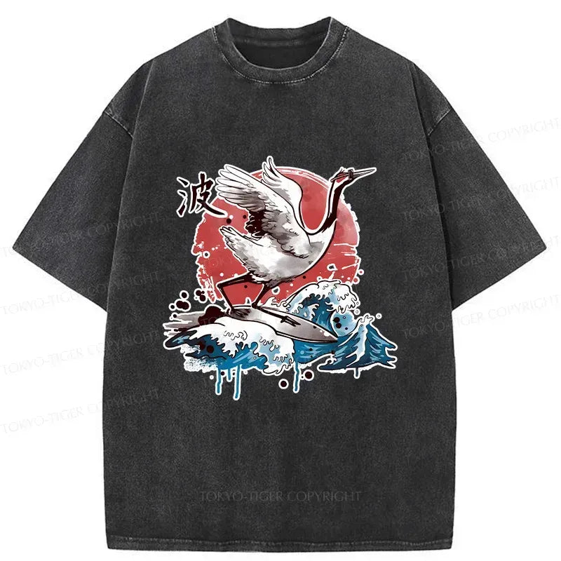 Kyoto lion crane t-shirt limited edition