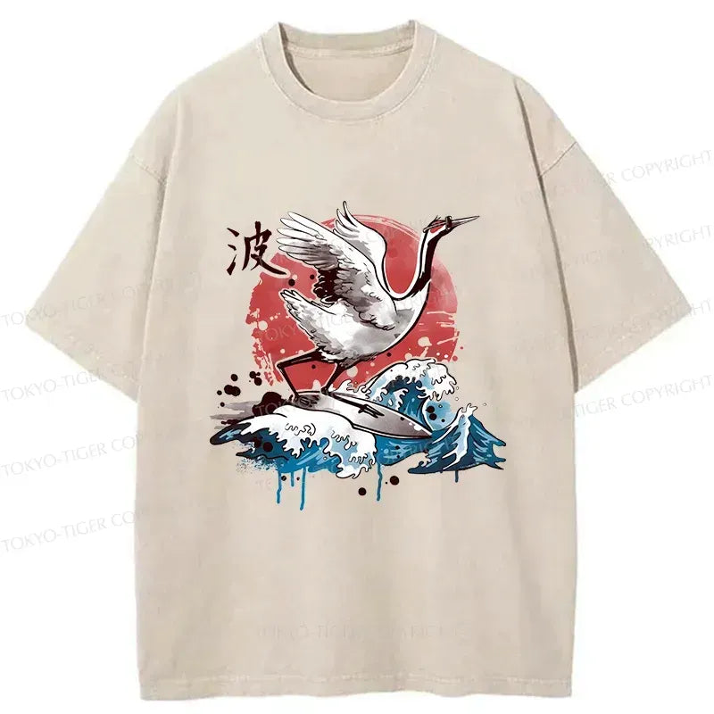 Kyoto lion crane t-shirt limited edition