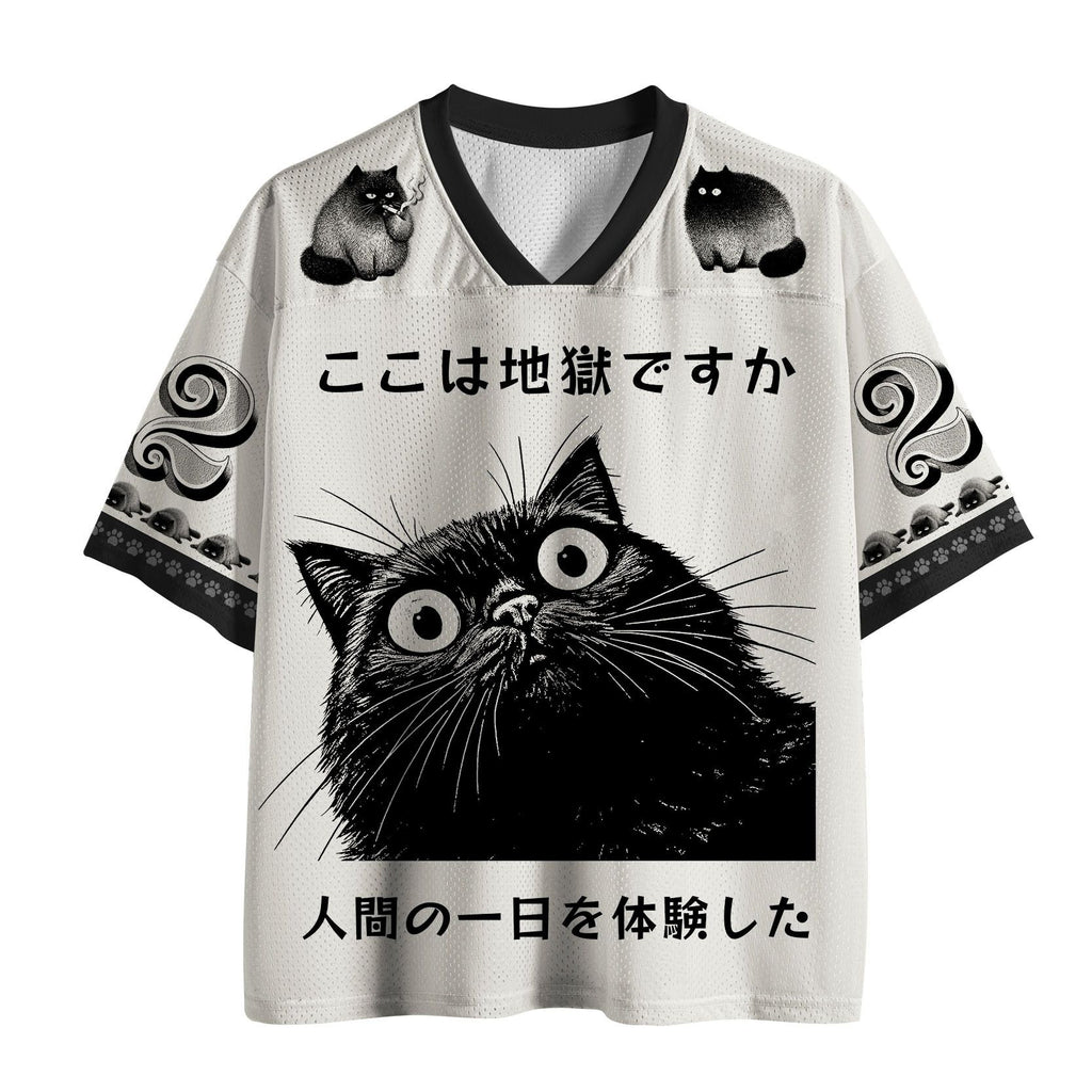 Questioning Life Cat Mesh Jersey for Anime Convention