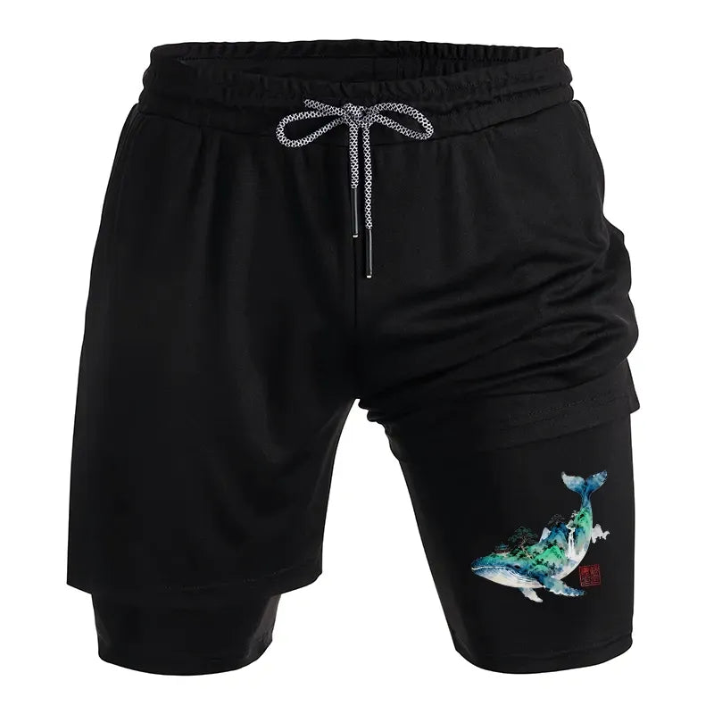 Unisex Japanese Art Shorts with Free Shipping