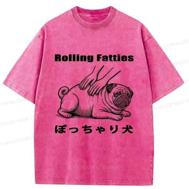 Japanese Washed Chubby Dog T-Shirt