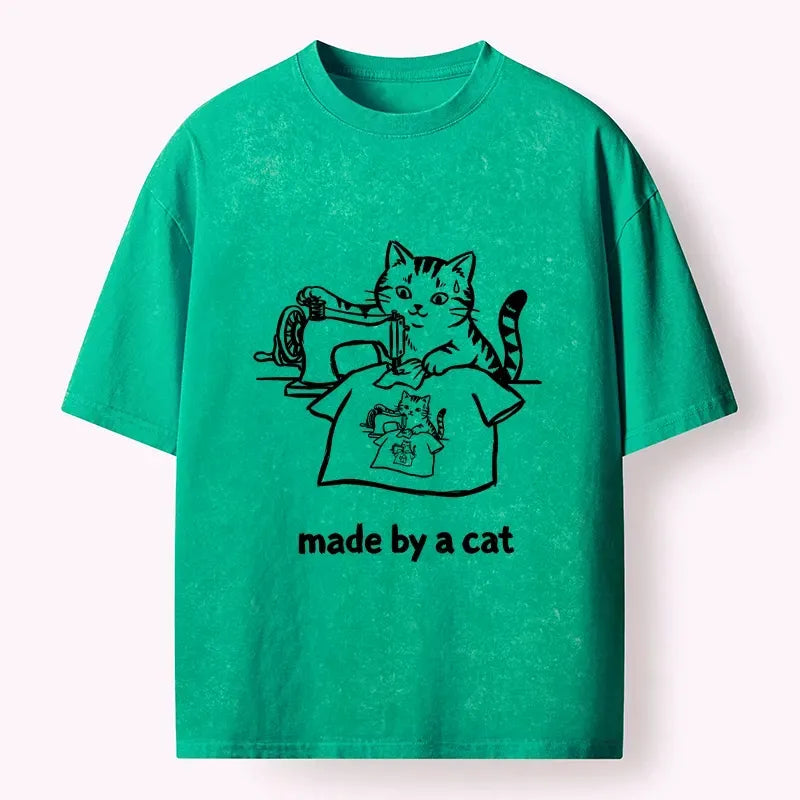 Comfortable Unisex Cotton Cat Tee