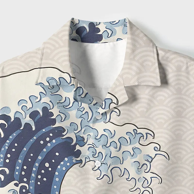 Kyoto Lion Black Cat Surfing Shirt
