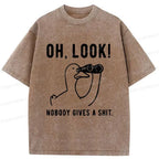 Kyoto-Lion No One Cares About The Duck Washed T-Shirt