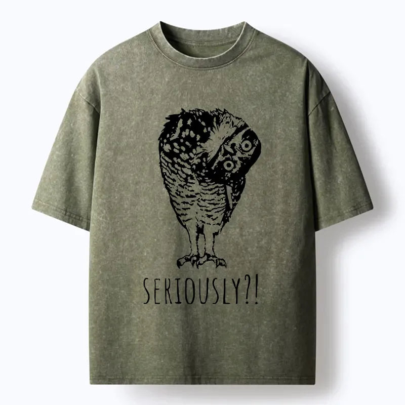 Vintage owl tee gift for him