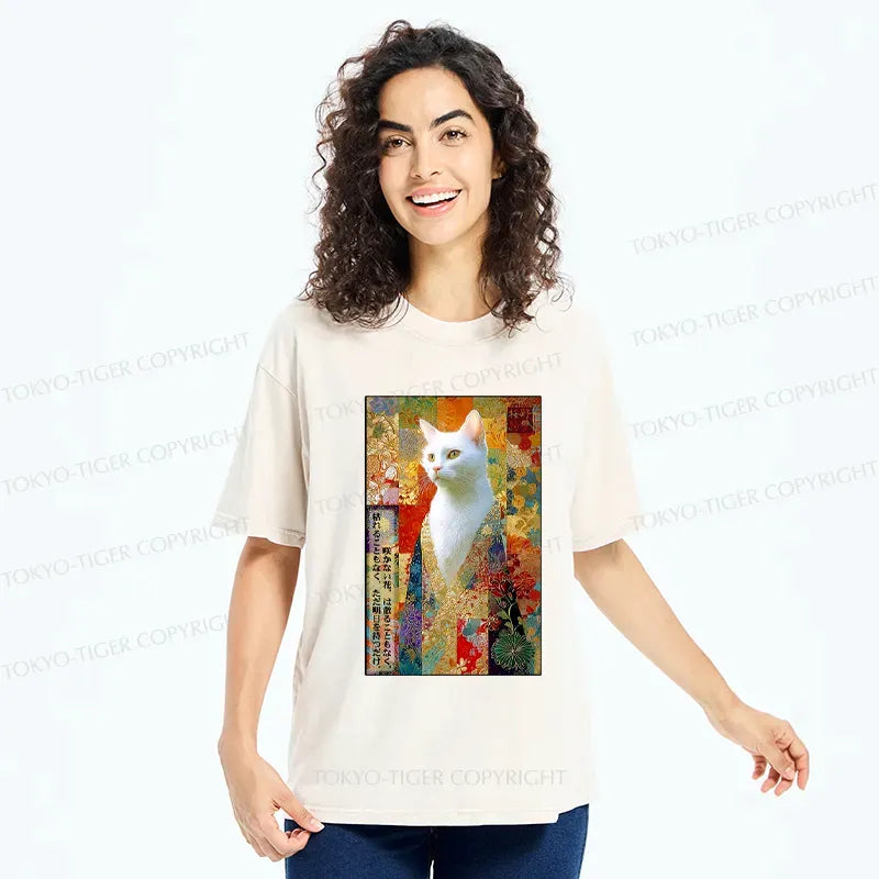 Best Seller Washed Ukiyo-e Lion T-Shirt