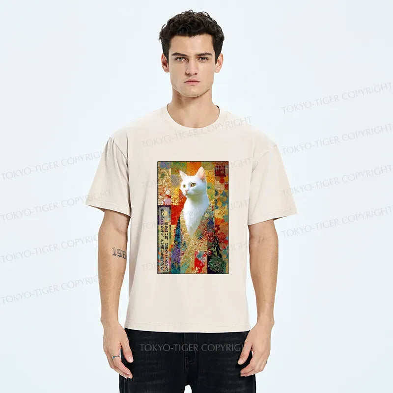 Best Seller Washed Ukiyo-e Lion T-Shirt