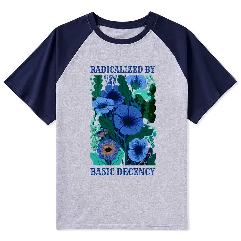 Japanese Raglan T-shirt for Streetwear