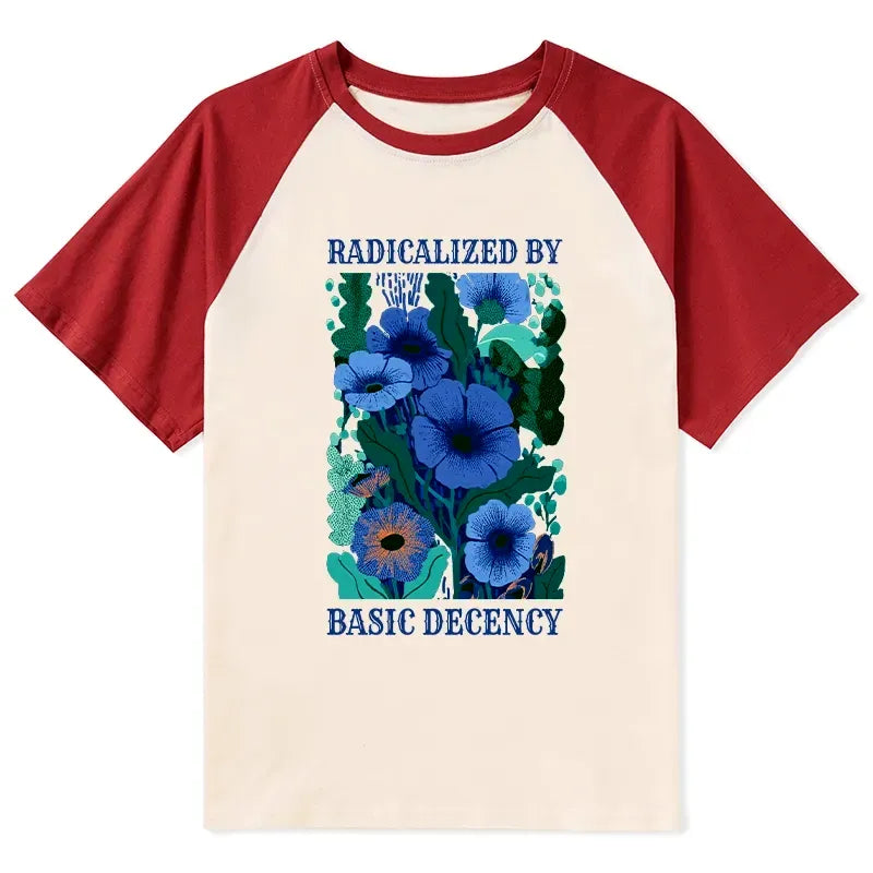 Japanese Raglan T-shirt for Streetwear