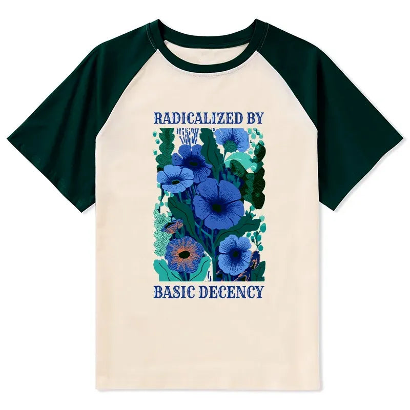 Japanese Raglan T-shirt for Streetwear