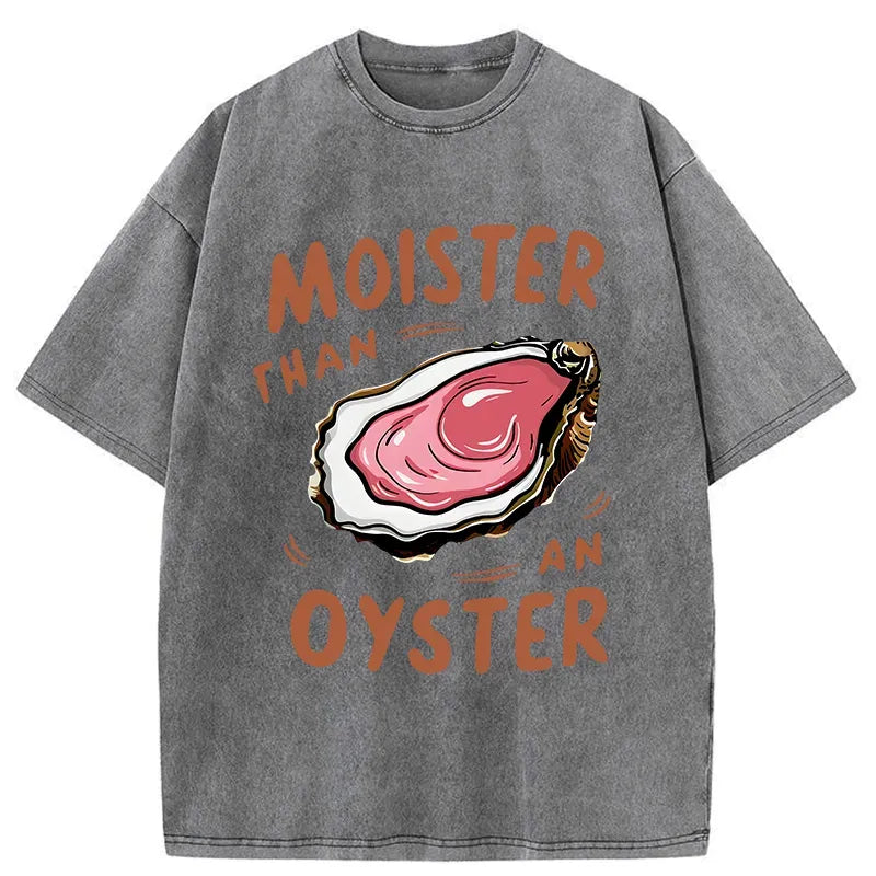 Kyoto-Lion Oyster Funny Washed T-Shirt