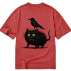 Kyoto-Lion Crow And Black Cat Classic T-Shirt