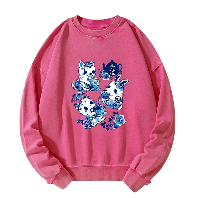 Unisex Sweatshirt with Traditional Japanese Design
