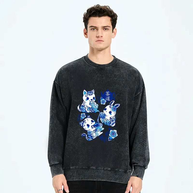 Unisex Sweatshirt with Traditional Japanese Design