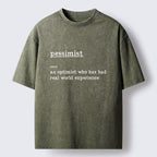 Kyoto-Lion Real Life Pessimist Meme Washed T-Shirt