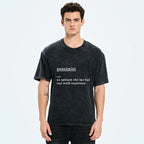 Kyoto-Lion Real Life Pessimist Meme Washed T-Shirt