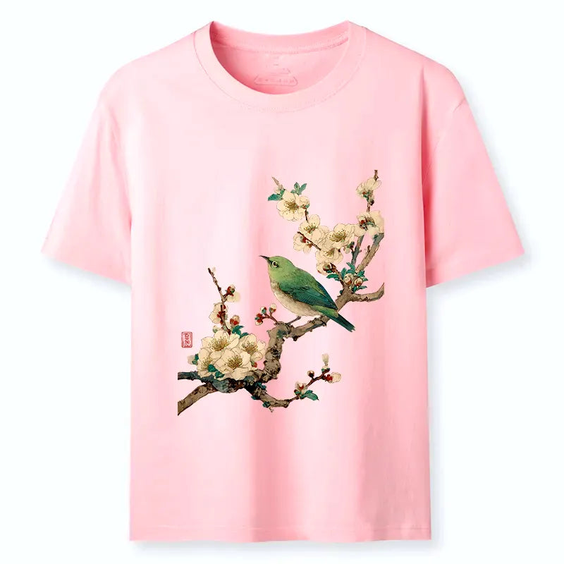 Kyoto-Lion Perched In Bloom Classic T-Shirt