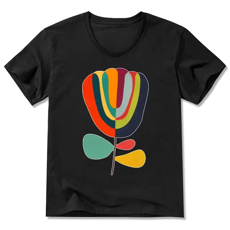 Japanese Floral V-Neck Best Seller