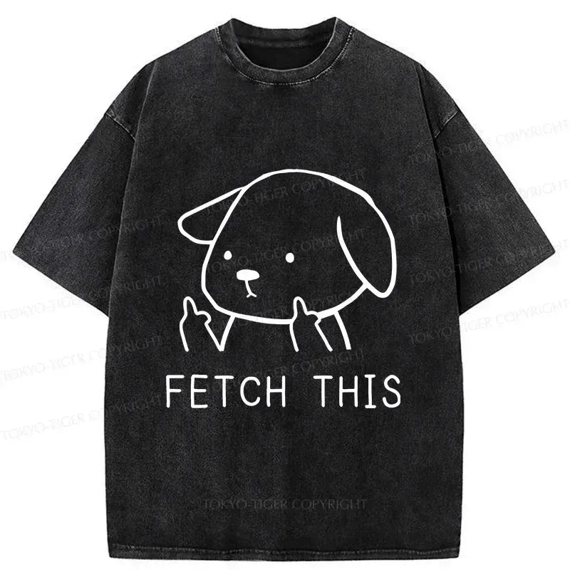 Vintage unisex dog tee for streetwear