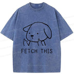 Vintage unisex dog tee for streetwear